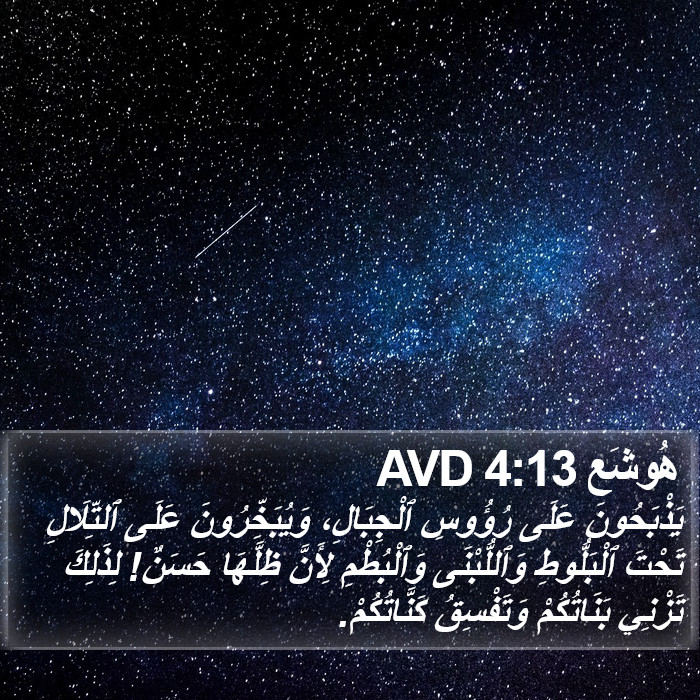 هُوشَع 4:13 AVD Bible Study