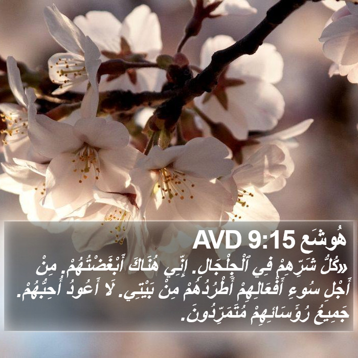 هُوشَع 9:15 AVD Bible Study