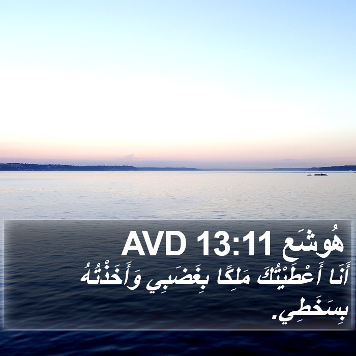 هُوشَع 13:11 AVD Bible Study