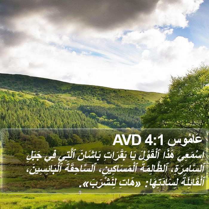 عَامُوس 4:1 AVD Bible Study