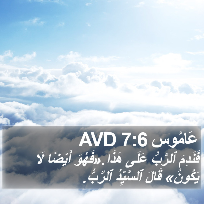 عَامُوس 7:6 AVD Bible Study