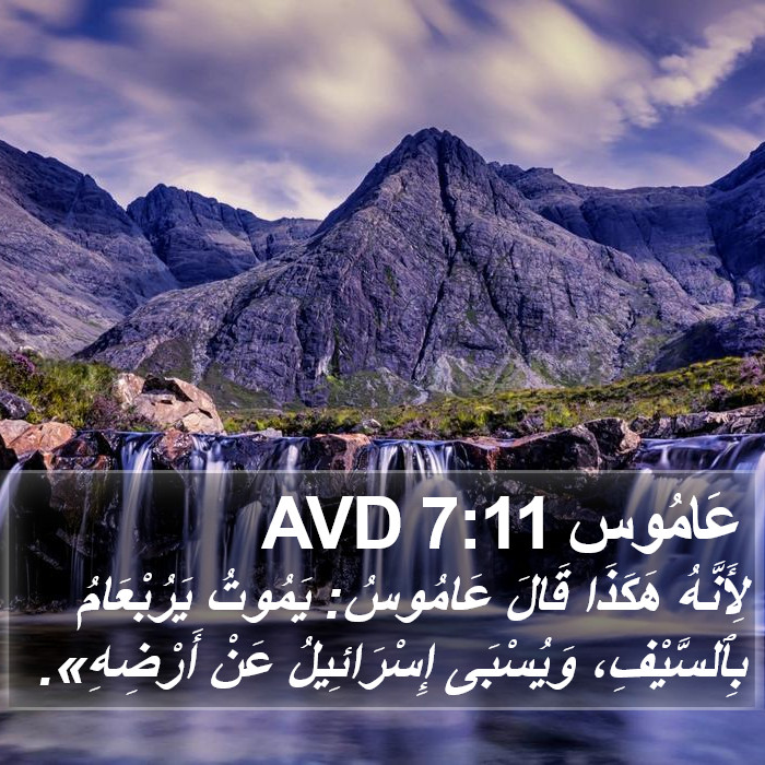 عَامُوس 7:11 AVD Bible Study
