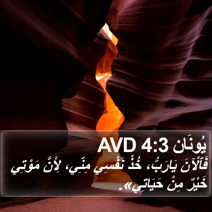 يُونَان 4:3 AVD Bible Study