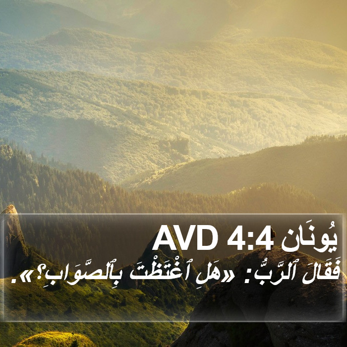يُونَان 4:4 AVD Bible Study