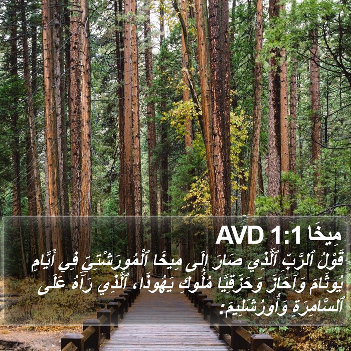 مِيخَا 1:1 AVD Bible Study