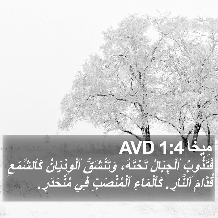 مِيخَا 1:4 AVD Bible Study