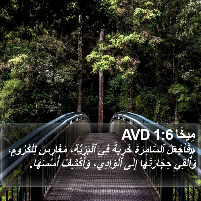 مِيخَا 1:6 AVD Bible Study