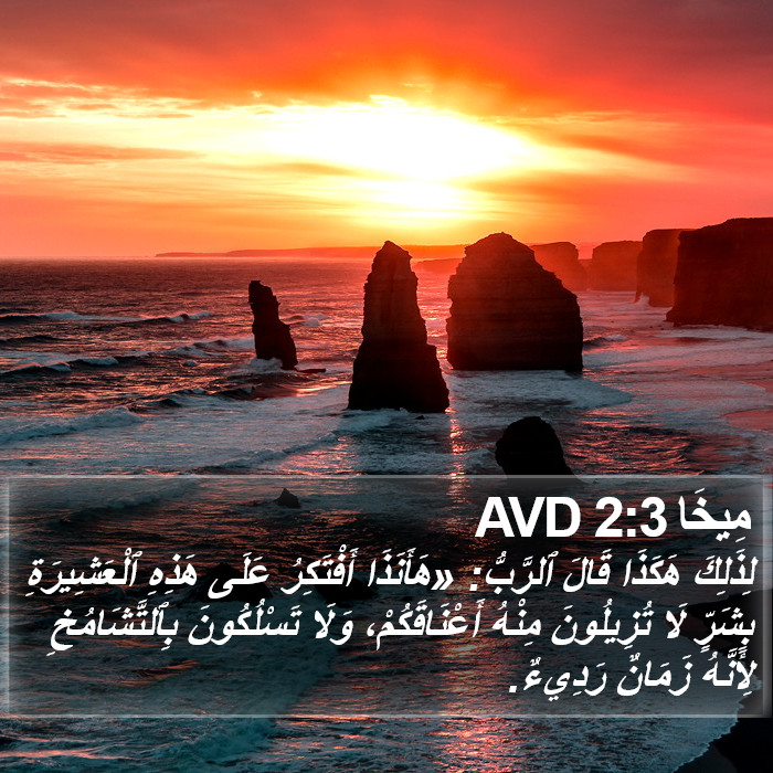 مِيخَا 2:3 AVD Bible Study