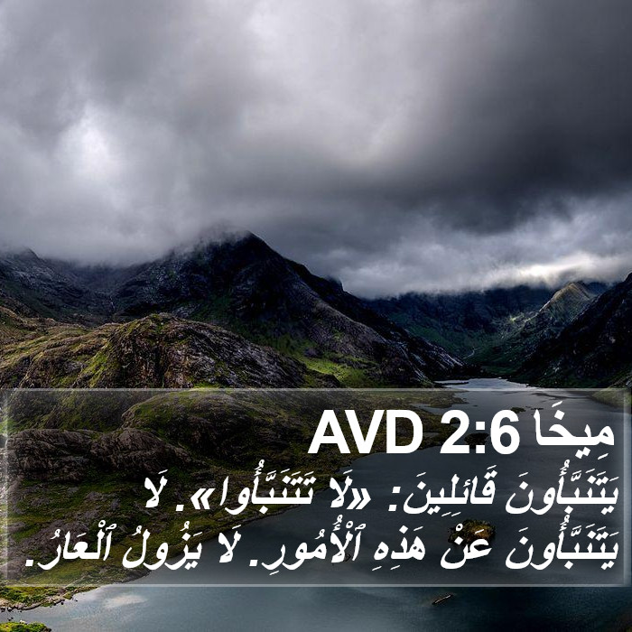مِيخَا 2:6 AVD Bible Study