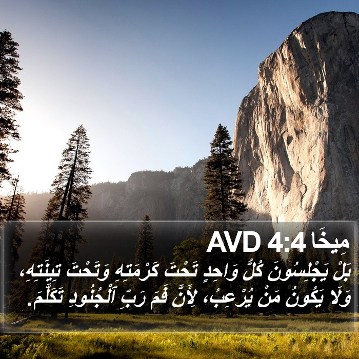 مِيخَا 4:4 AVD Bible Study