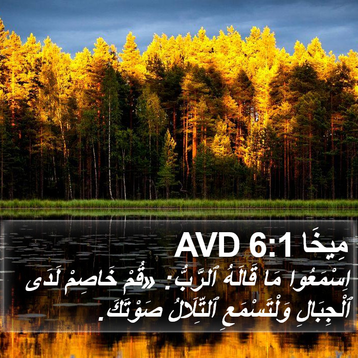 مِيخَا 6:1 AVD Bible Study