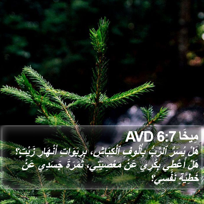 مِيخَا 6:7 AVD Bible Study