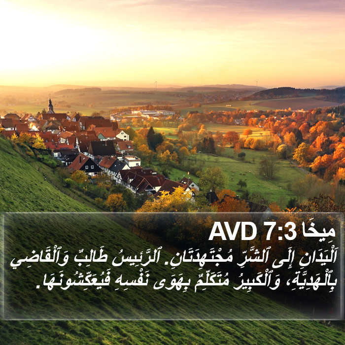 مِيخَا 7:3 AVD Bible Study