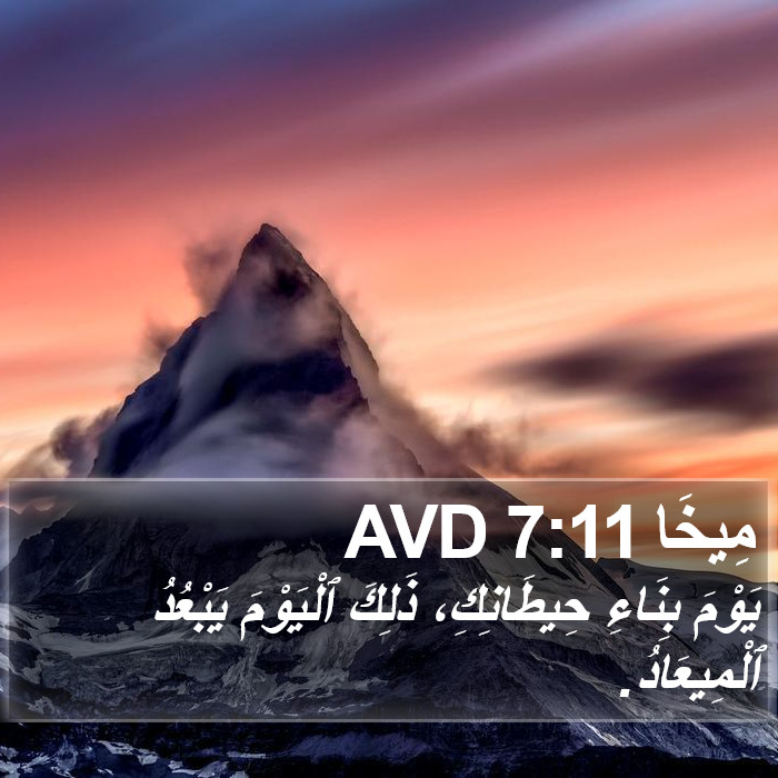 مِيخَا 7:11 AVD Bible Study