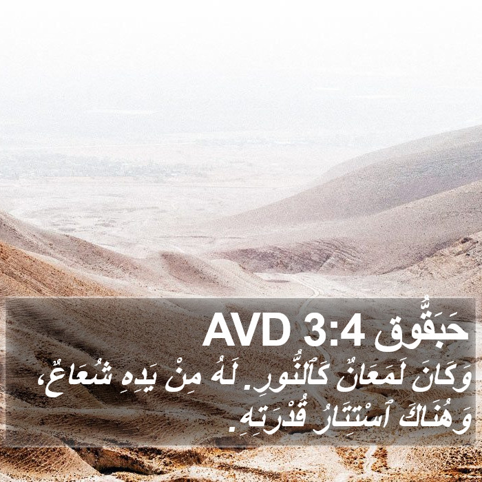 حَبَقُّوق 3:4 AVD Bible Study