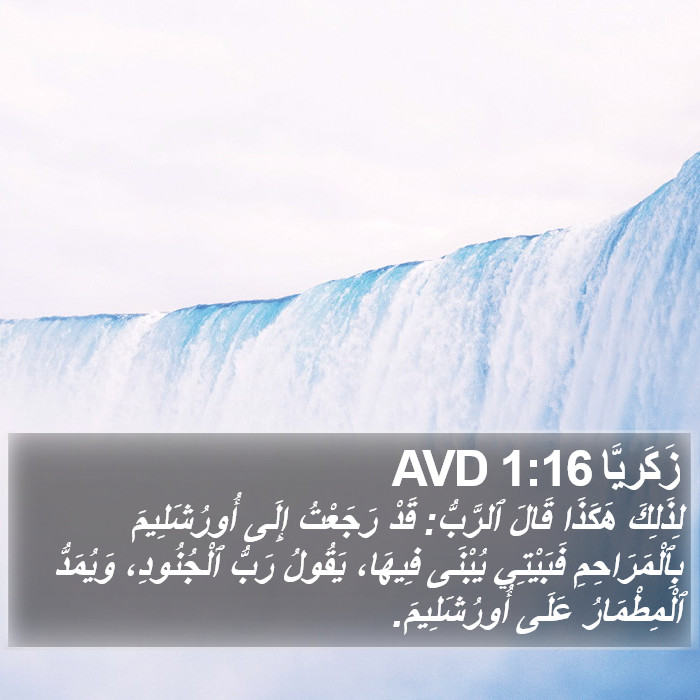 زَكَريَّا 1:16 AVD Bible Study