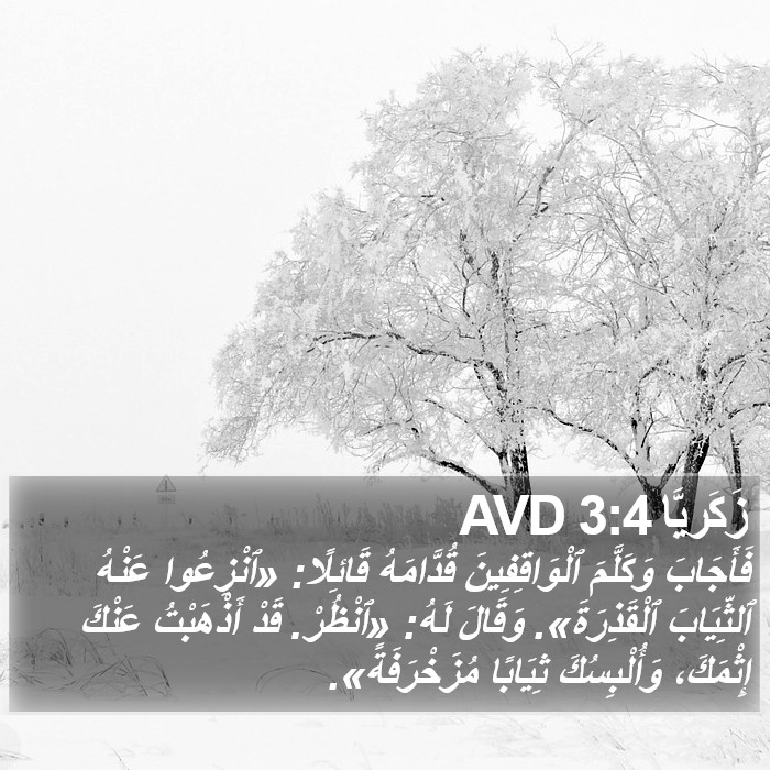زَكَريَّا 3:4 AVD Bible Study