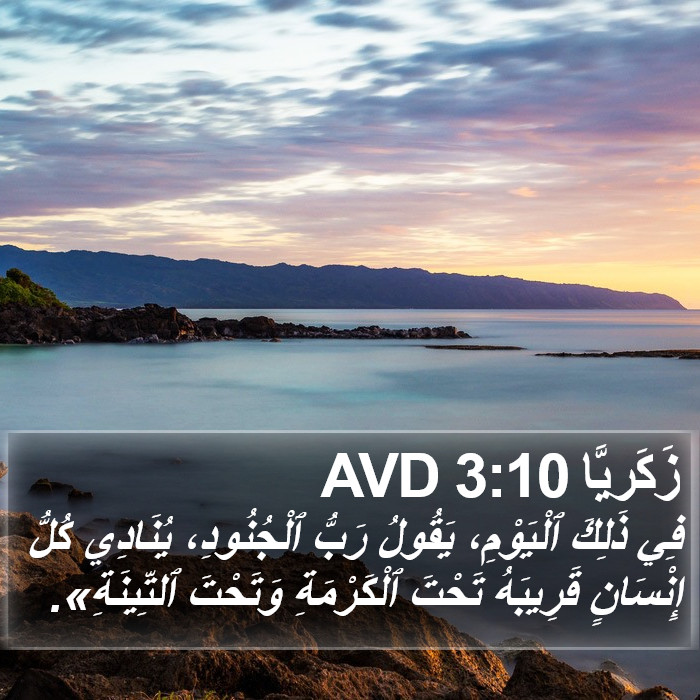 زَكَريَّا 3:10 AVD Bible Study