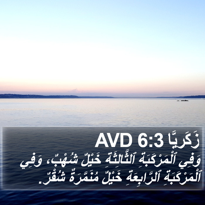 زَكَريَّا 6:3 AVD Bible Study