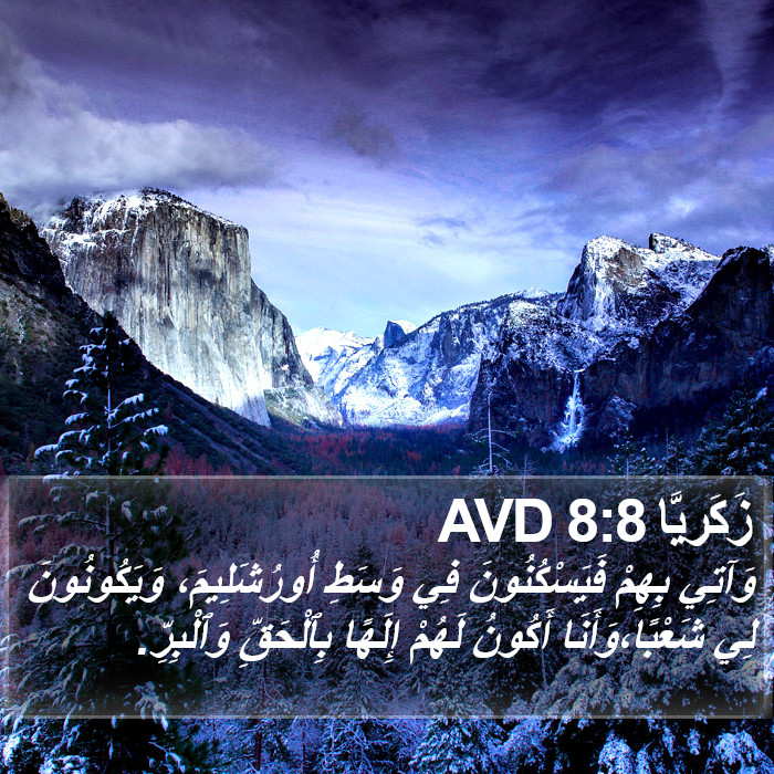 زَكَريَّا 8:8 AVD Bible Study