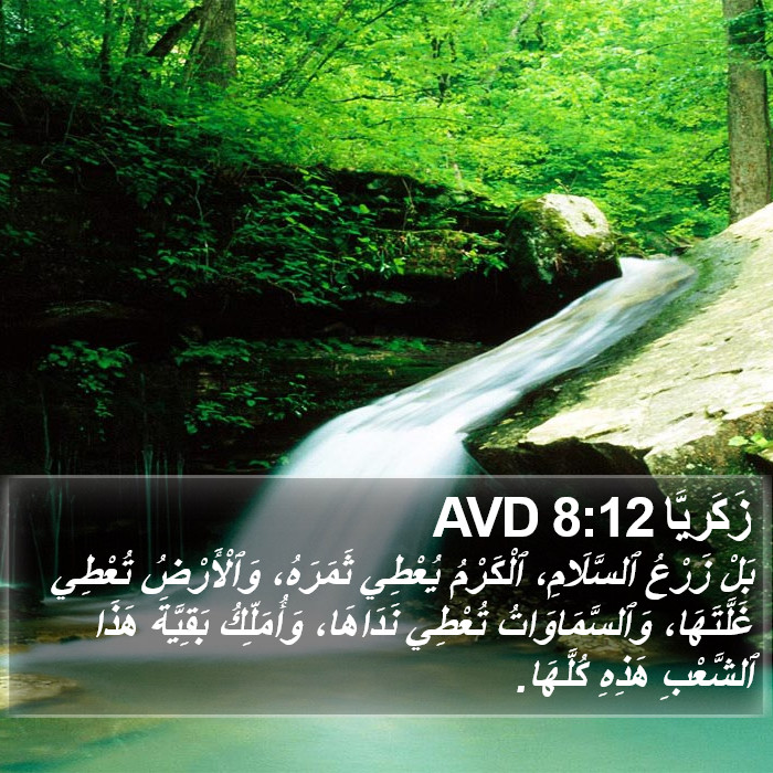 زَكَريَّا 8:12 AVD Bible Study