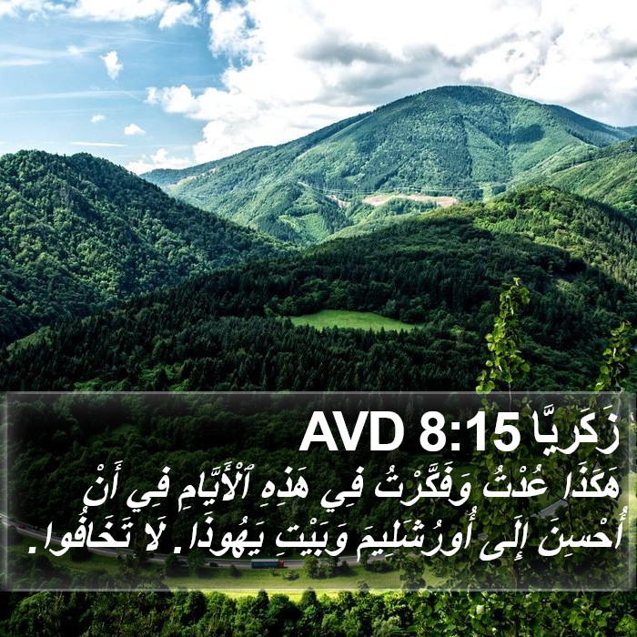 زَكَريَّا 8:15 AVD Bible Study