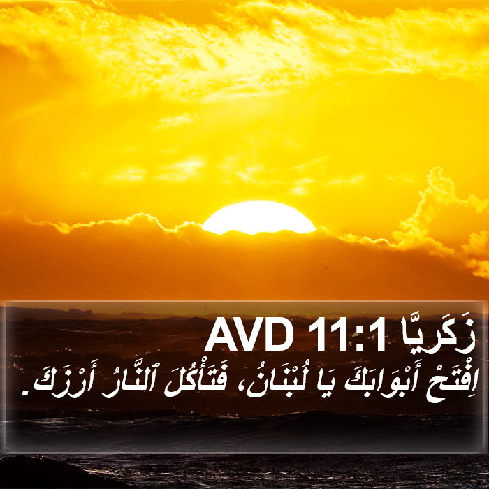 زَكَريَّا 11:1 AVD Bible Study