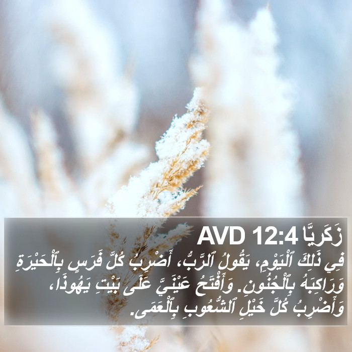 زَكَريَّا 12:4 AVD Bible Study