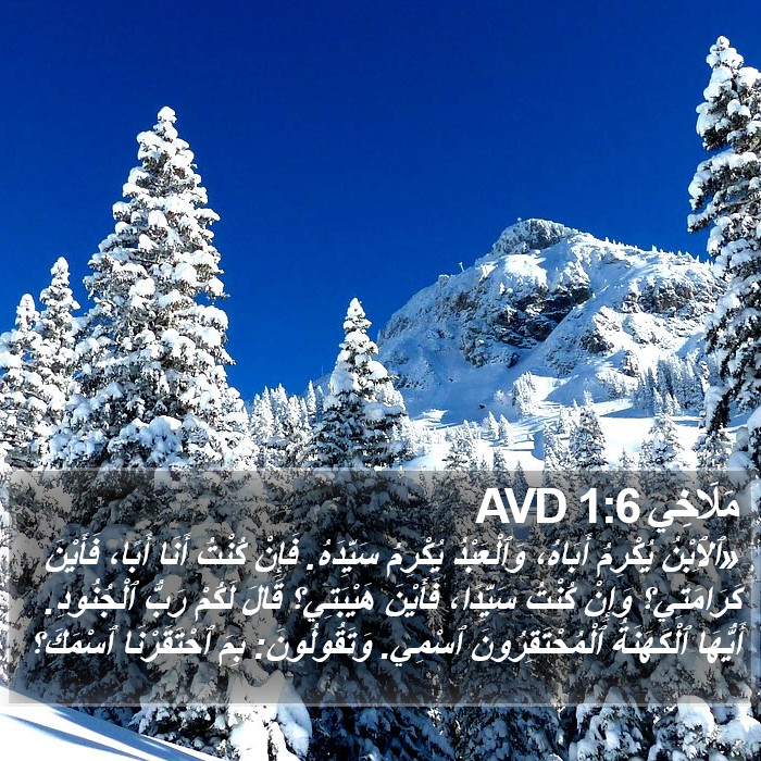 مَلَاخِي 1:6 AVD Bible Study