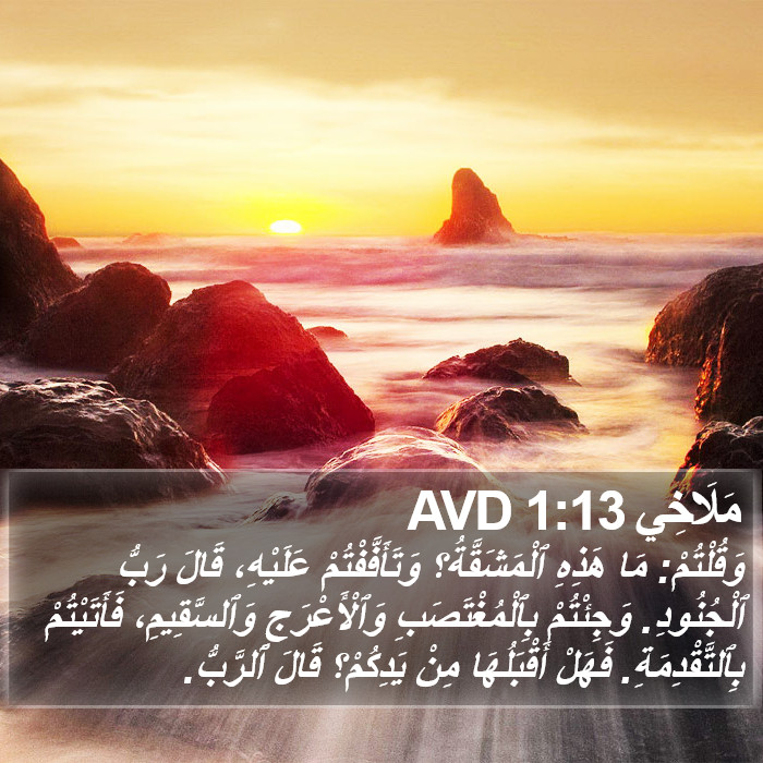 مَلَاخِي 1:13 AVD Bible Study