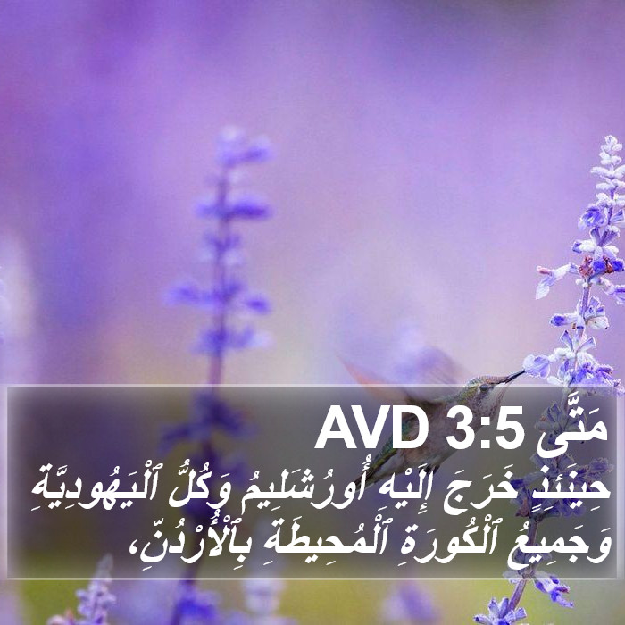 مَتَّى 3:5 AVD Bible Study
