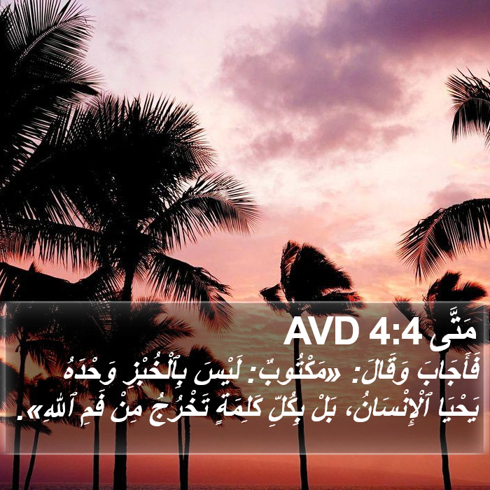 مَتَّى 4:4 AVD Bible Study