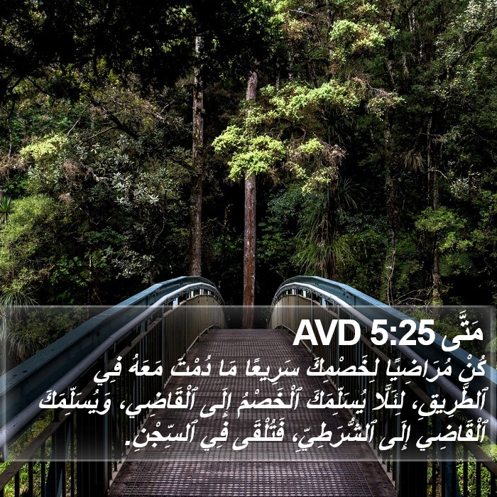 مَتَّى 5:25 AVD Bible Study