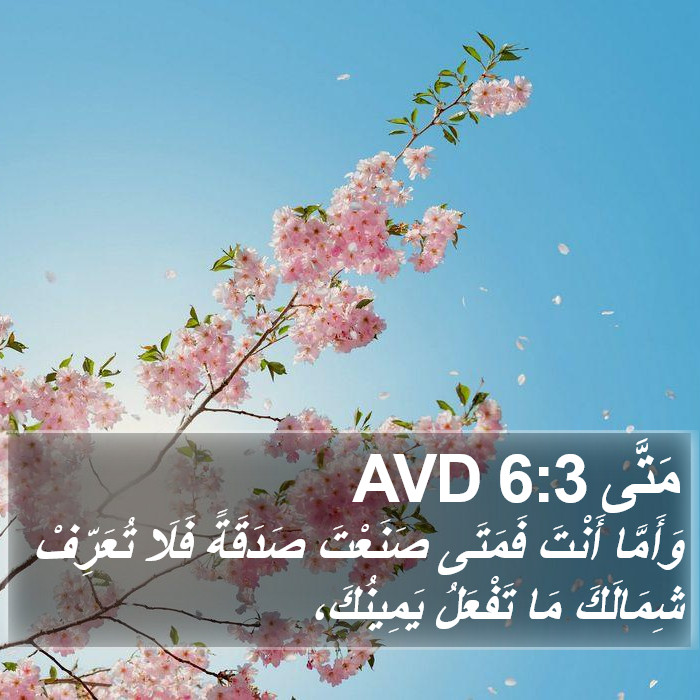 مَتَّى 6:3 AVD Bible Study