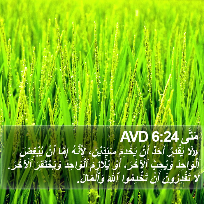 مَتَّى 6:24 AVD Bible Study