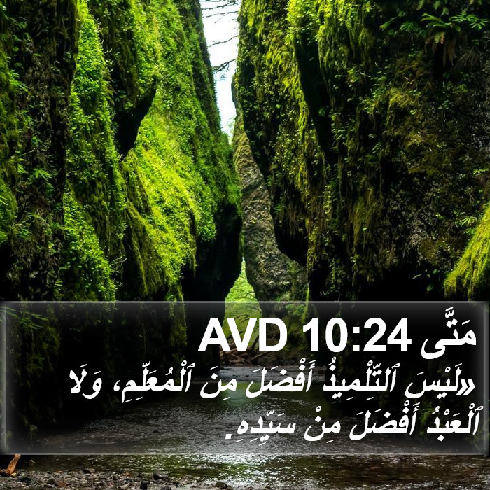 مَتَّى 10:24 AVD Bible Study