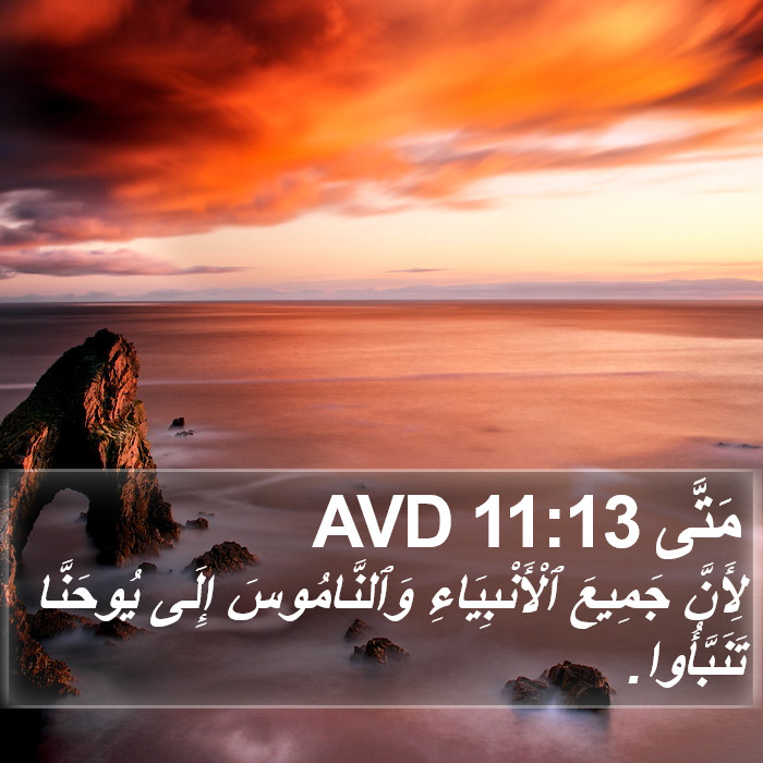 مَتَّى 11:13 AVD Bible Study