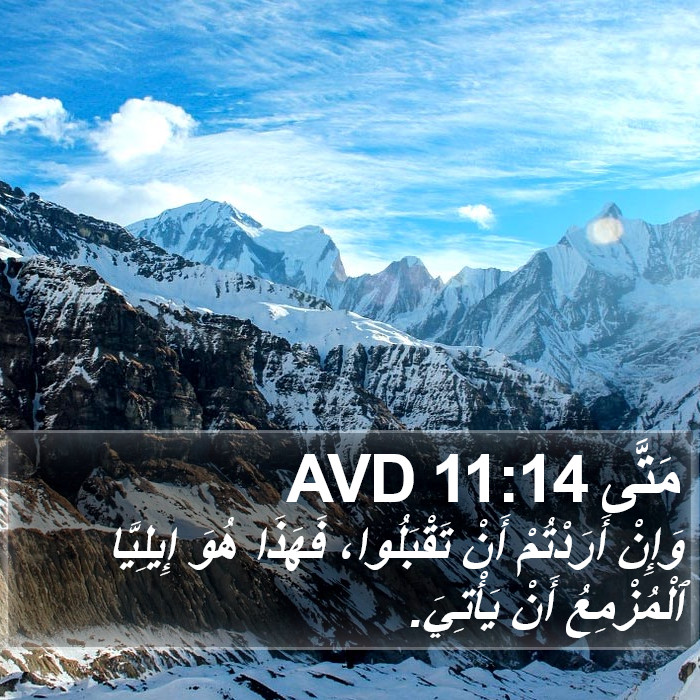 مَتَّى 11:14 AVD Bible Study