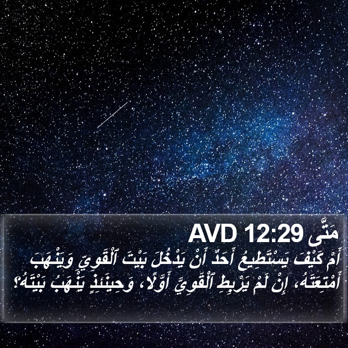 مَتَّى 12:29 AVD Bible Study