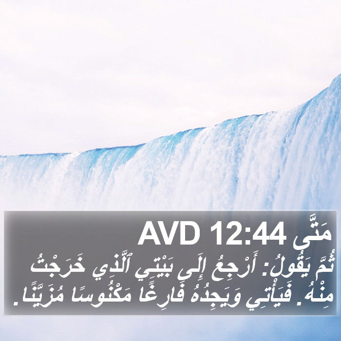 مَتَّى 12:44 AVD Bible Study