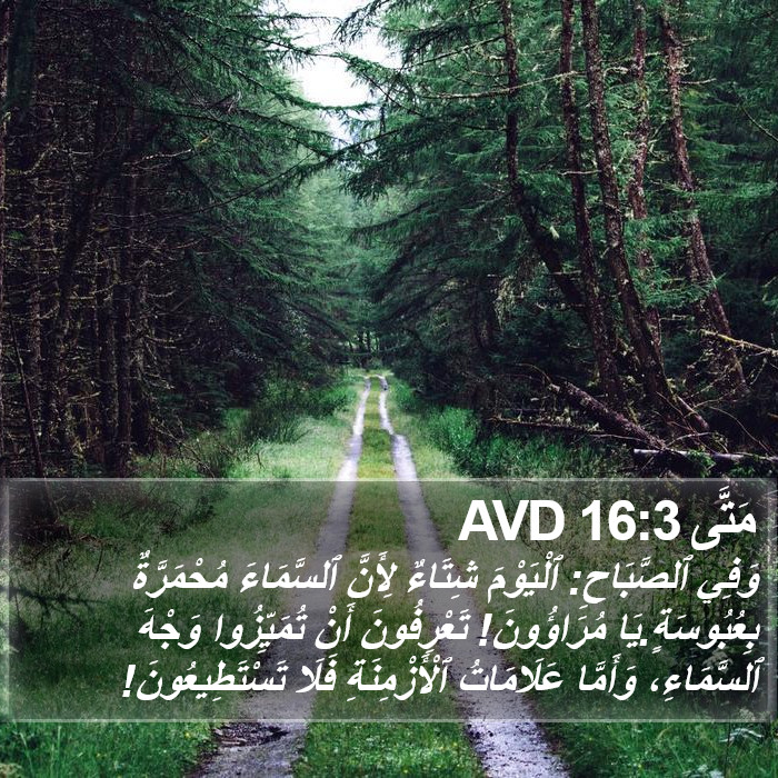 مَتَّى 16:3 AVD Bible Study