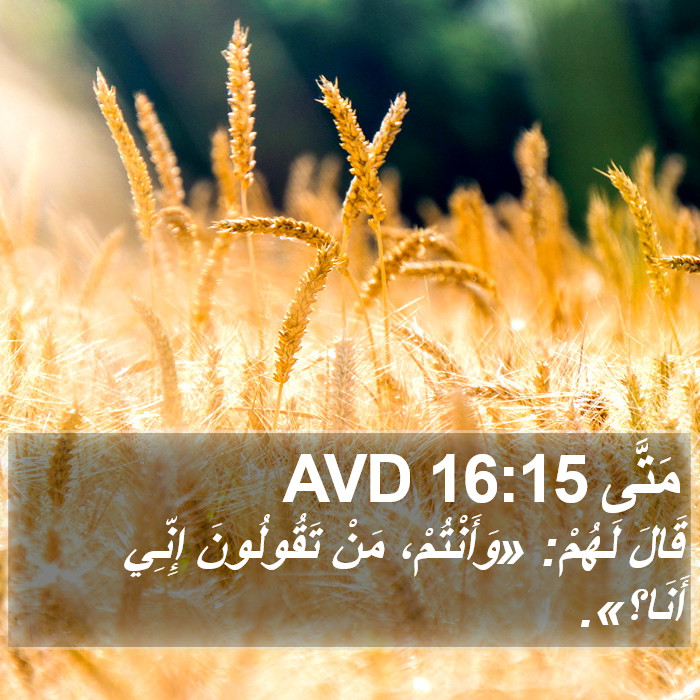 مَتَّى 16:15 AVD Bible Study