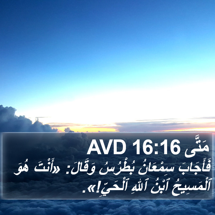مَتَّى 16:16 AVD Bible Study