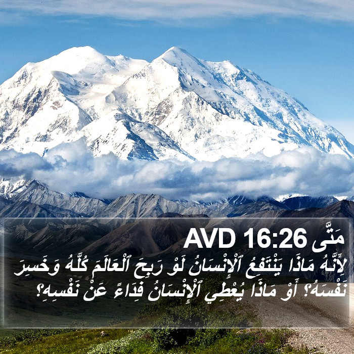 مَتَّى 16:26 AVD Bible Study