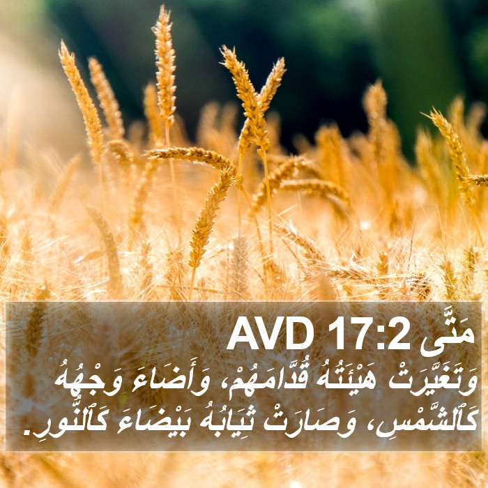 مَتَّى 17:2 AVD Bible Study