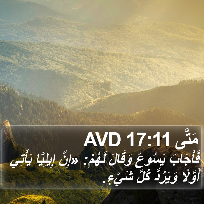 مَتَّى 17:11 AVD Bible Study