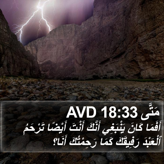 مَتَّى 18:33 AVD Bible Study