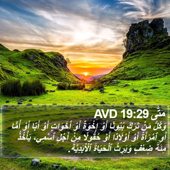 مَتَّى 19:29 AVD Bible Study