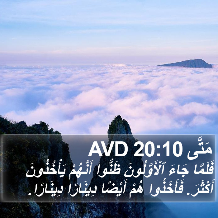 مَتَّى 20:10 AVD Bible Study