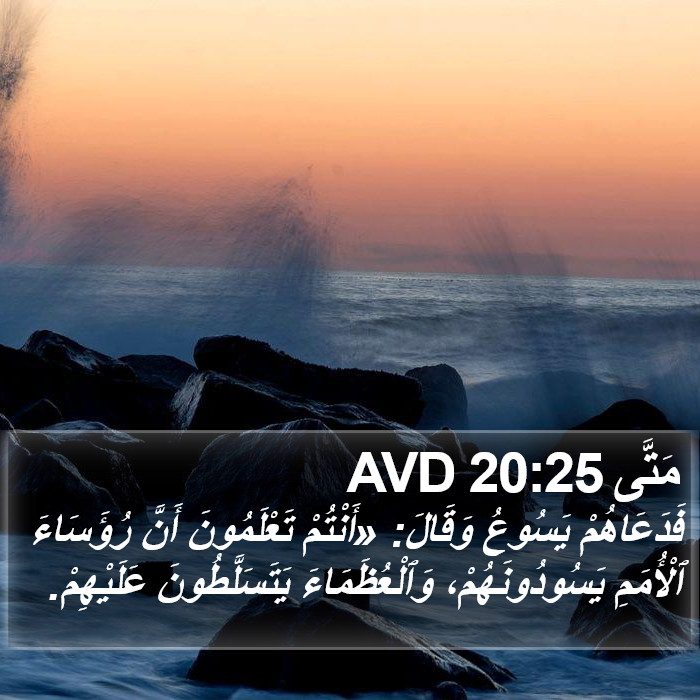 مَتَّى 20:25 AVD Bible Study